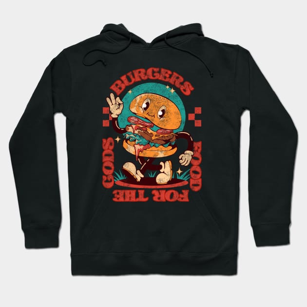 Burger food for the gods Hoodie by iqbalgarint